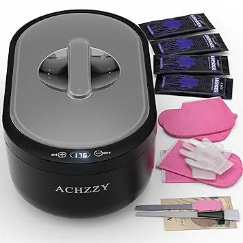 Achzzy Paraffin Wax Machine for Hand and Feet - 2000ml Paraffin Wax Warmer, Temperature and Reservation Mode, thermostatic Warmer, Nourishing and Moisturizing, Ideal for Home Paraffin Baths (Darkgray)