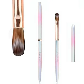 Acrylic Nail Brush Size 10, 100% Pure Kolinsky Nail Art Brush, Sturdy Handle Acrylic Powder Design Tools for Professional Manicure DIY Home Salon (10#)