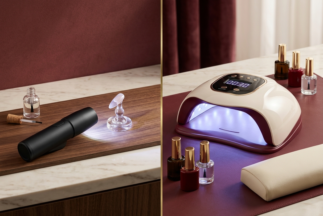 Handheld Flash-Cure Lamp vs Full-Size Nail Lamp: When Each Format Makes Sense