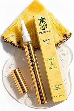 Beauty Power Nail Oil Cuticle Pen - Pineapple - Nail Strengthener & Growth Serum with Vitamin A, D, E, B5, Grapeseed & Natural Oils - Repair for Brittle, Peeling, Thin Nails - Gift Idea