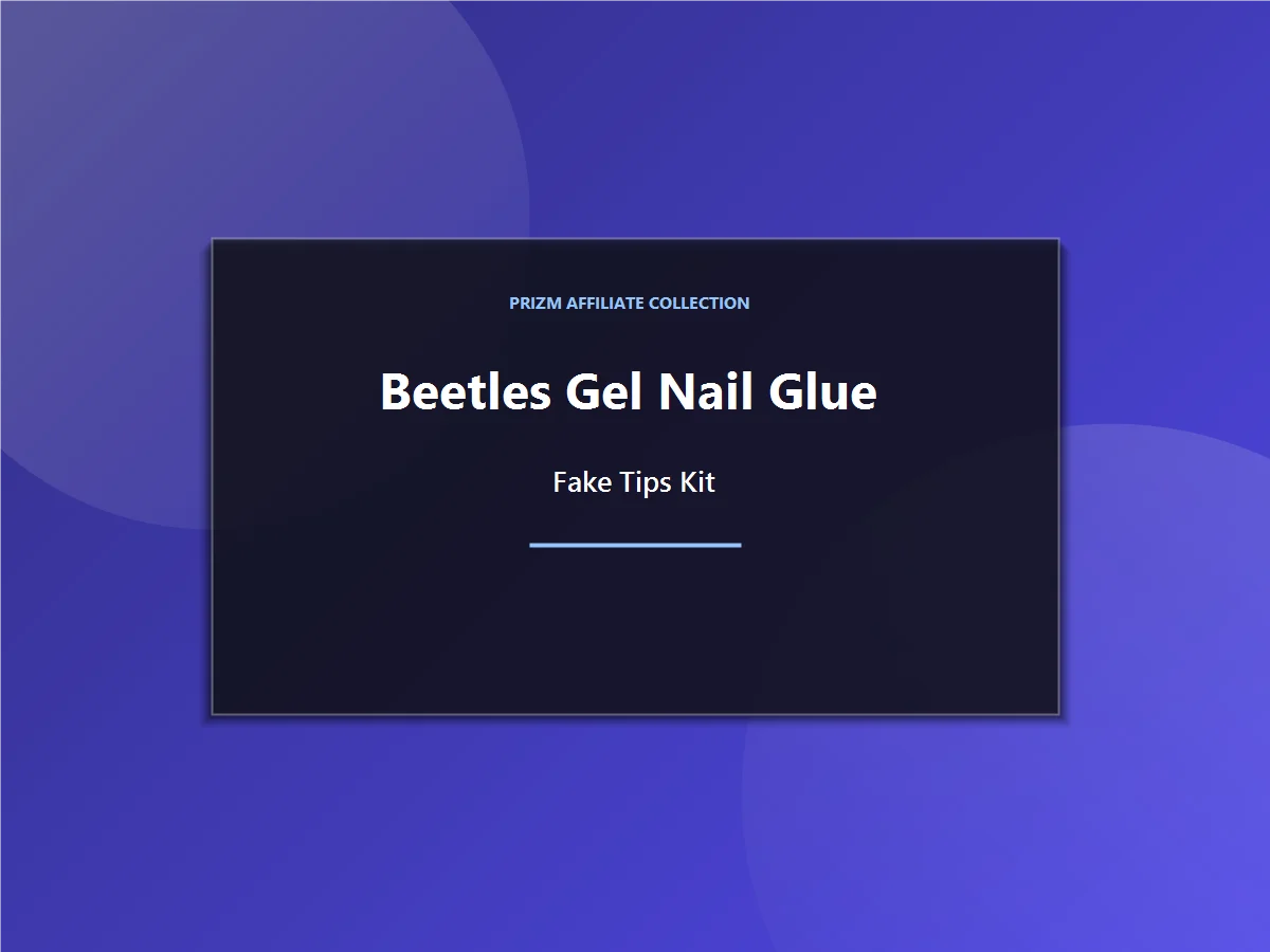 Beetles Gel Nail Glue & Fake Tips Kit