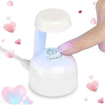 Beetles Mini Uv Light for Gel Nails Flash Curing Innovative with Smart Sensor for Easy and Fast Extension System, Portable Manicure Uv Led Light for Gel Nail Polish DIY Nail Art