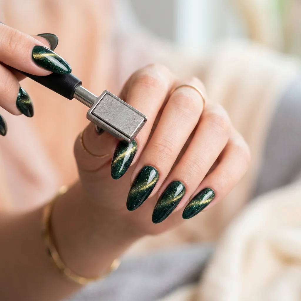 Velvet Magnetic Nails: How to Recreate the Soft Shimmer Look