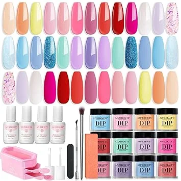 AzureBeauty 31Pcs Dip Powder Starter Kit: Read This Before You DIY at Home