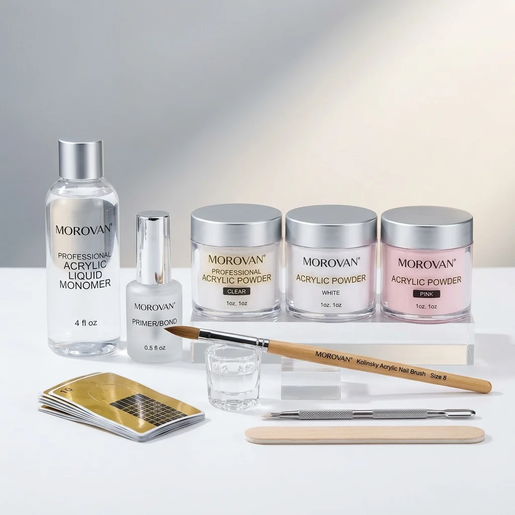 Morovan Acrylic Liquid & Powder Nail Kit Review: Beginner Friendly Bead Control
