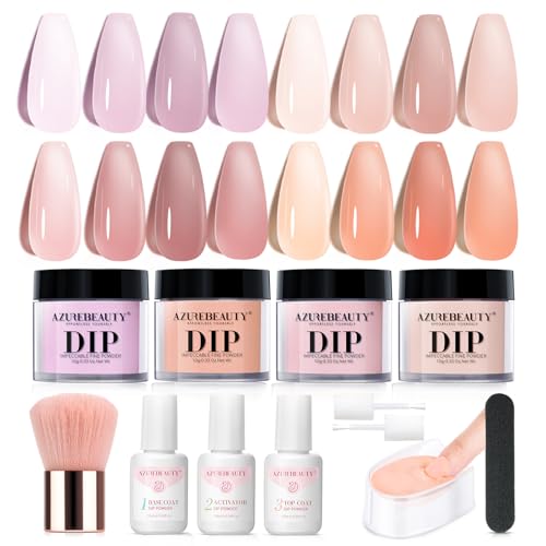 AZUREBEAUTY 4-Color Dip Powder Starter Kit Review