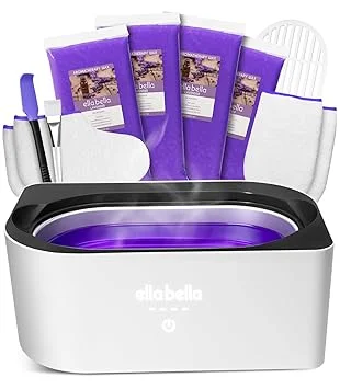 ELLA BELLA® Paraffin Wax Machine for Hand and Feet • Parafin Wax Warmer • Everything in One Kit – Paraffin Wax Refills, Mitts & Booties • Soothing Relief with Parrafin Wax • At Home Spa Experience