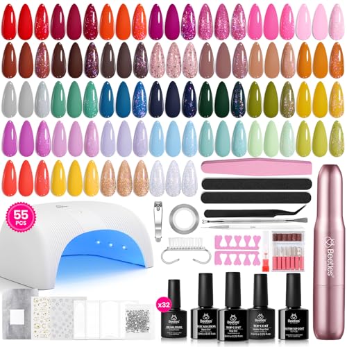 Beetles 55-Piece 32-Color Gel Nail Kit Review