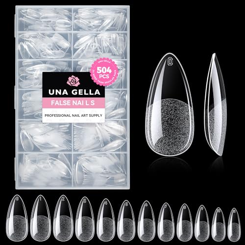 UNA GELLA 504-Piece Almond Gel Nail Tips Review