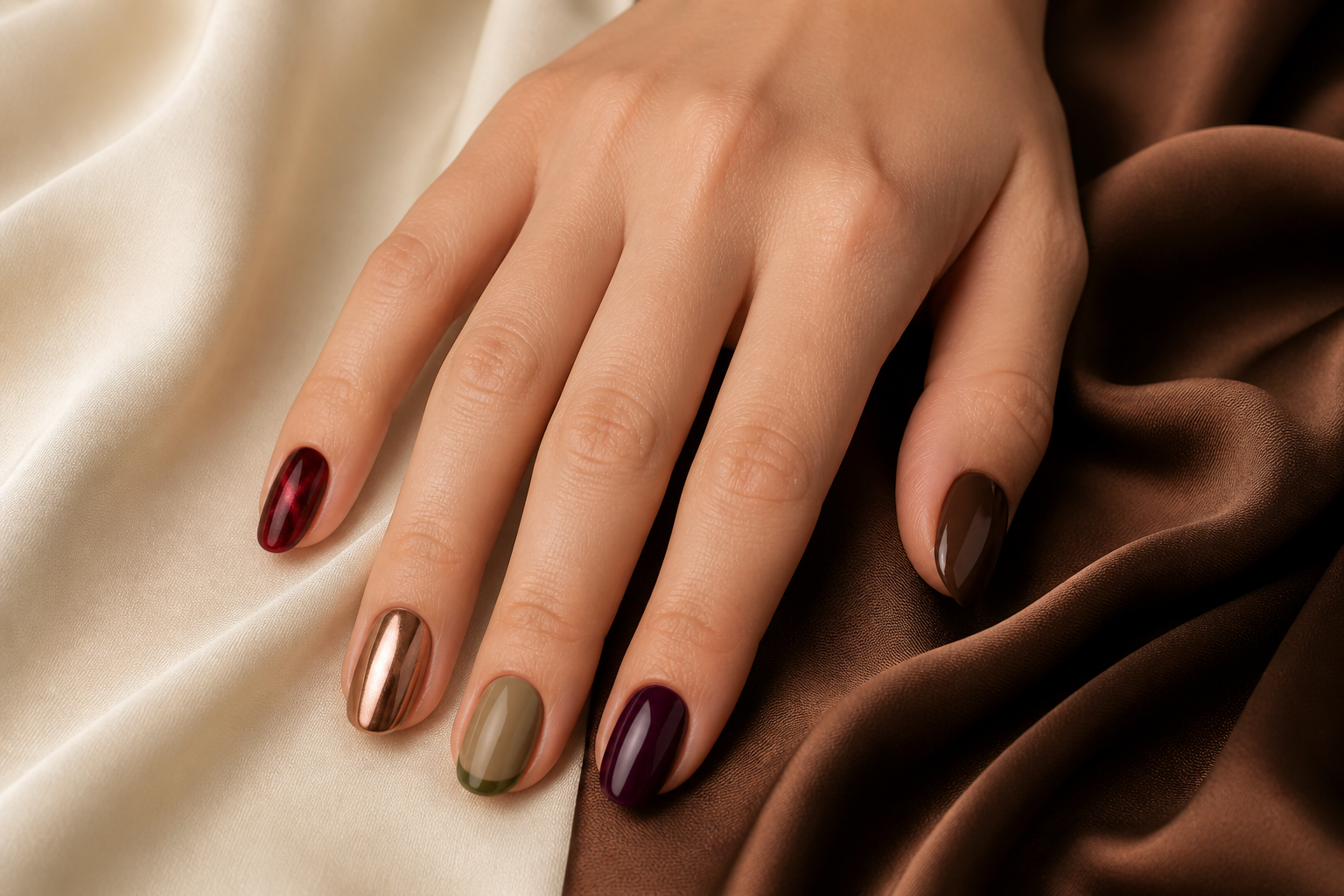 31 Fall Nail Designs for 2026: Chocolate, Plum, Cat-Eye & Chrome Ideas