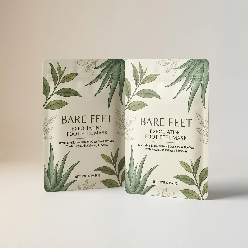 Bare Feet Exfoliating Foot Peel Mask (2 Packs)