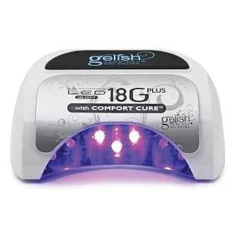 Gelish 18G Plus LED Light - 36W Professional LED Curing Lamp with Comfort Cure™ Technology, 60-Second Setting, Removable Magnetic Tray, SafeLight™, Pedicure Friendly, Acetone Resistant