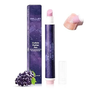 Gellen 4-in-1 Cuticle Pusher Pen with Micro-Dosing Oil, Cuticle Remover & Cuticle Oil in a Pen, Ceramic Nail Pusher Oil Pen for Hangnail & Dry & Damaged Nails, Nail Care Pen for Repair & Nourish Nails