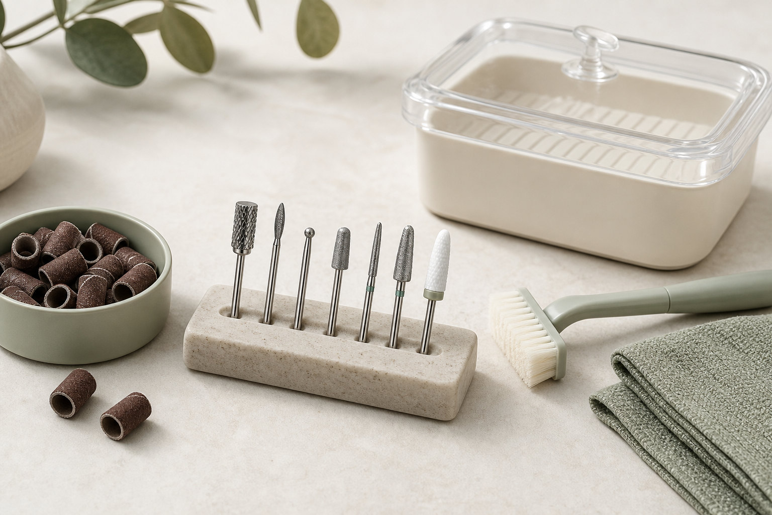 How to Clean Nail Drill Bits: What Cleaning, Disinfection, and Storage Actually Mean