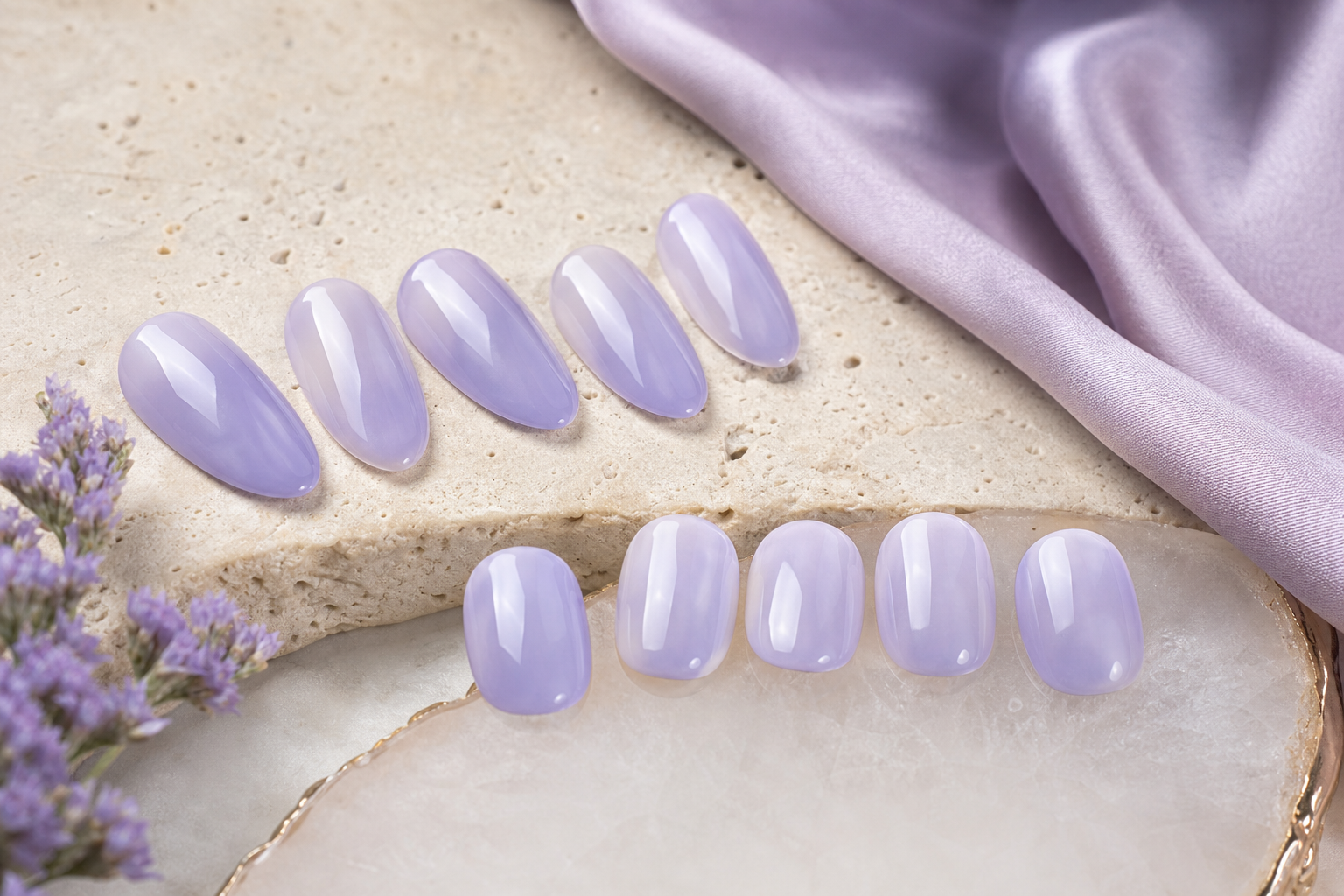 Lavender Milk Nails: A Soft Purple Manicure With Milky Depth