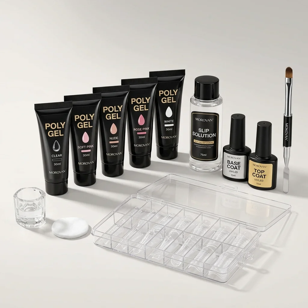 Morovan Poly Gel Nail Extension Kit