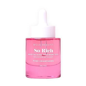 NCLA Beauty So Rich Revitalizing Treatment Oil - Cuticle Oil with Vitamin E - Nourishes with Sunflower and Jojoba Extracts - Pink Champagne - 1 oz