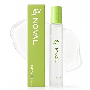 NOVAL Roll on Cuticle Oils with Tea Tree Oil, Easy Rollerball Application, Fresh Mint Scent, Nail Moisture, Natural Ingredients, 0.34 fl.oz