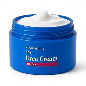 NUVADERMIS 40% Urea Cream - Full Body Moisturizing Cream for Extremely Dry Skin - Maximum Strength Urea Cream with 40 Percent Urea for Feet, Hands, Elbows & Body - Urea + Salicylic Acid – 5.3 fl oz