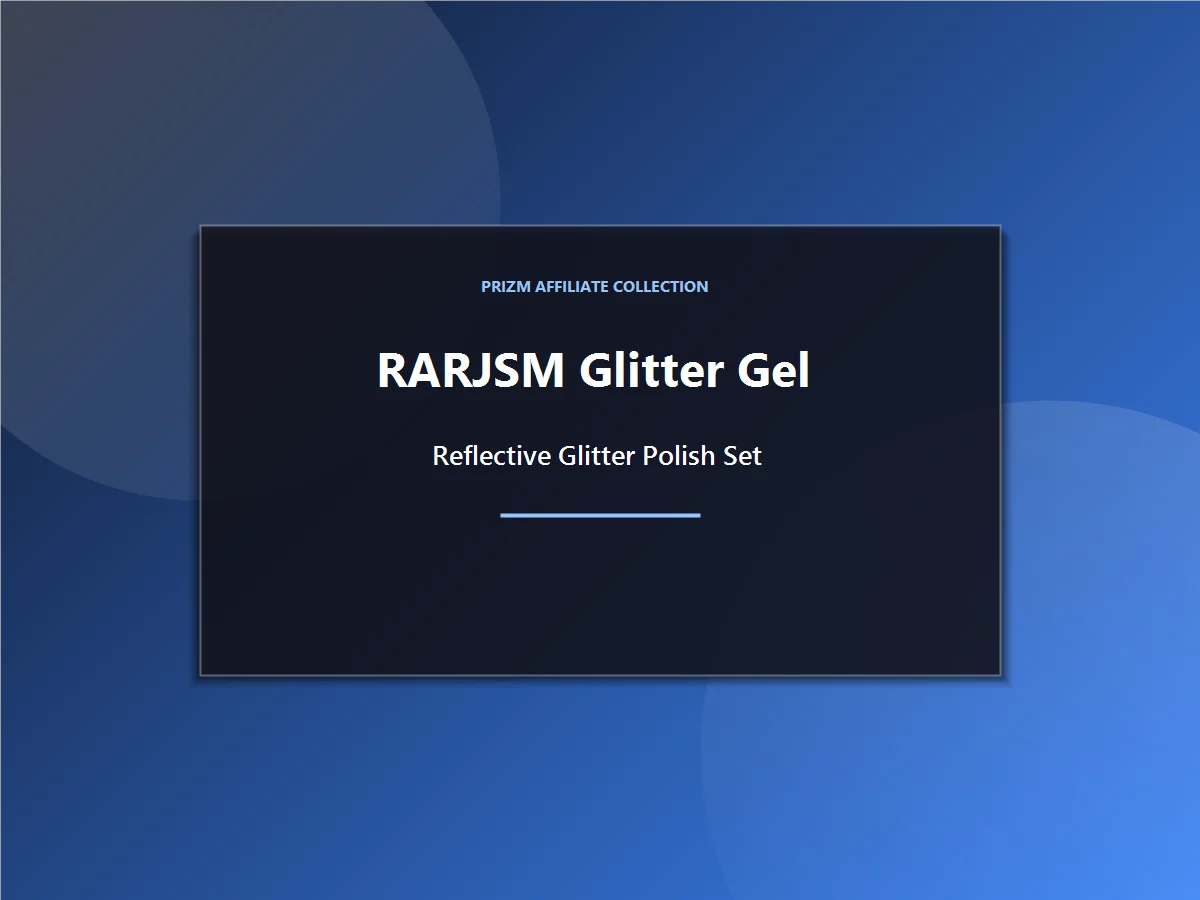 RARJSM Reflective Glitter Gel Polish Set