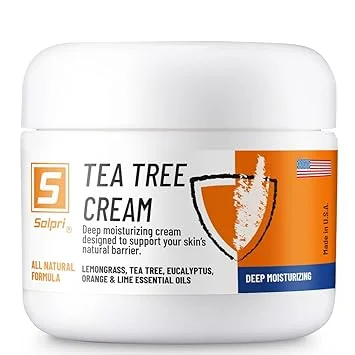Tea Tree Foot Cream for Dry, Cracked Feet – Natural Tea Tree Foot Balm with Shea Butter & Beeswax – Solpri Shield – 2 oz
