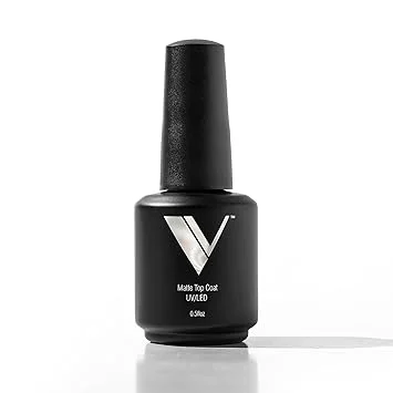 V Beauty Pure Non-Wipe Gel Top Coat Nail Polish (Matte) - Long-Lasting No Chip Nail Polish Topcoat with Matte Finish for Stronger Nail Beds - Led & UV Light Gel Polish for Pedicures & Manicures, 15 ml